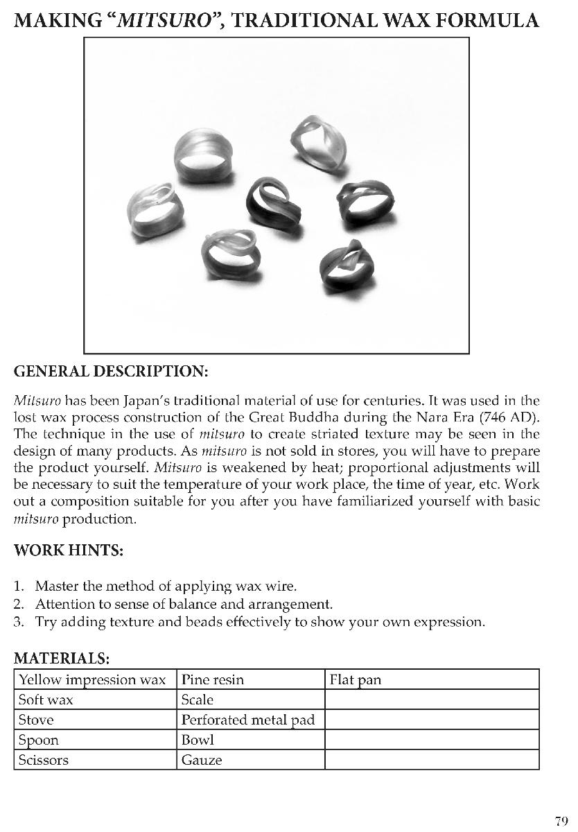 Practical Wax Modeling Advanced Techniques for Wax Modelers Artisan